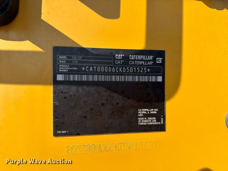 image for item FN3796 2024 Caterpillar D6 LGP VP dozer