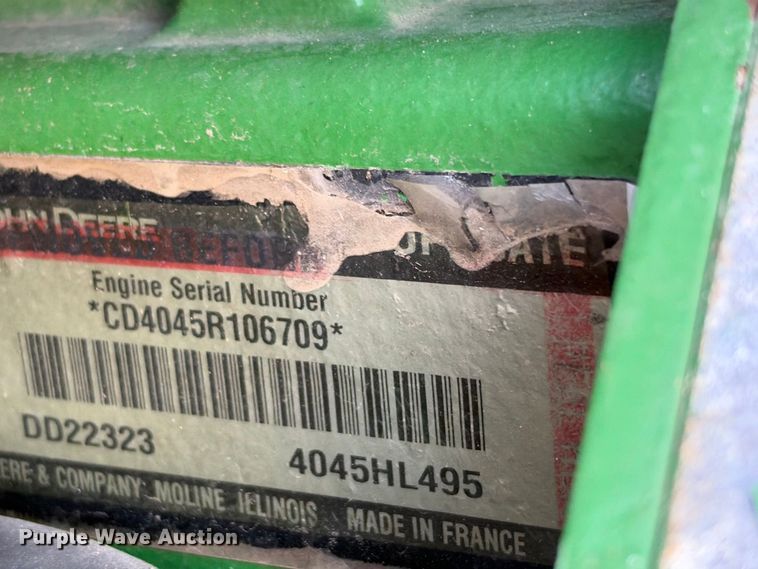 image for item FN3799 2015 John Deere 6125M MFWD tractor