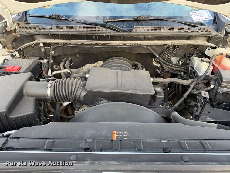 image for item FN3807 2021 GMC Sierra 3500 4X4 Crew Cab flatbed pickup truck