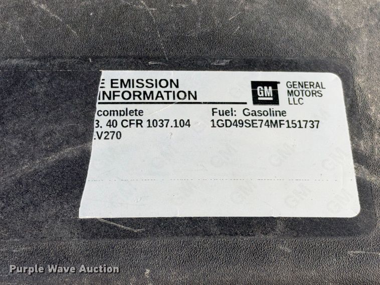 image for item FN3807 2021 GMC Sierra 3500 4X4 Crew Cab flatbed pickup truck