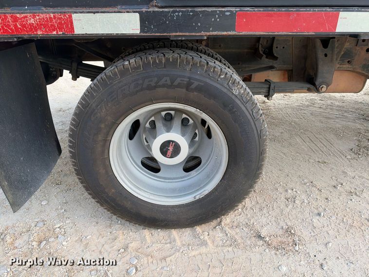 image for item FN3807 2021 GMC Sierra 3500 4X4 Crew Cab flatbed pickup truck