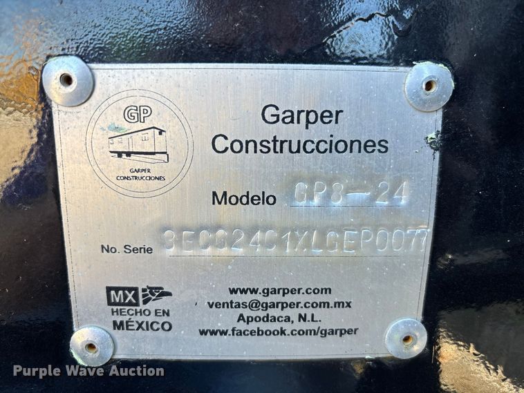image for item FN3821 2020 Garper Construcciones GP8-24 mobile office trailer