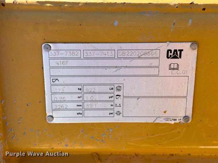 image for item FN3829 2022 Caterpillar 415 4X4 backhoe