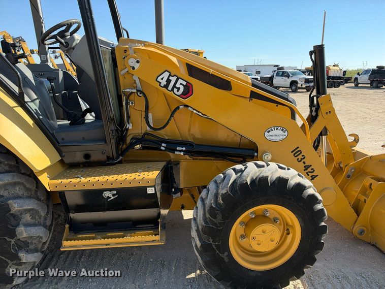 image for item FN3829 2022 Caterpillar 415 4X4 backhoe