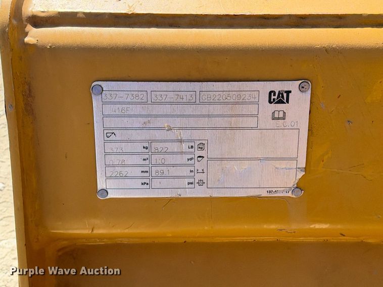 image for item FN3830 2022 Caterpillar 415 4X4 backhoe
