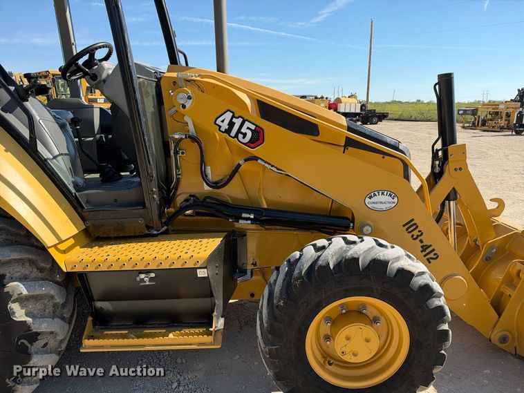 image for item FN3830 2022 Caterpillar 415 4X4 backhoe
