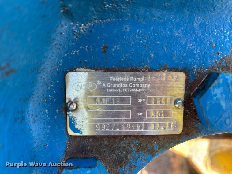 image for item FN3841 Peerless 6AE18 centrifugal pump