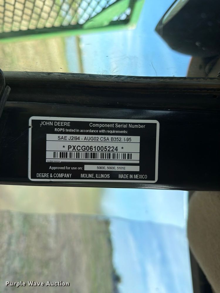 image for item FN3854 2013 John Deere 5101E MFWD tractor