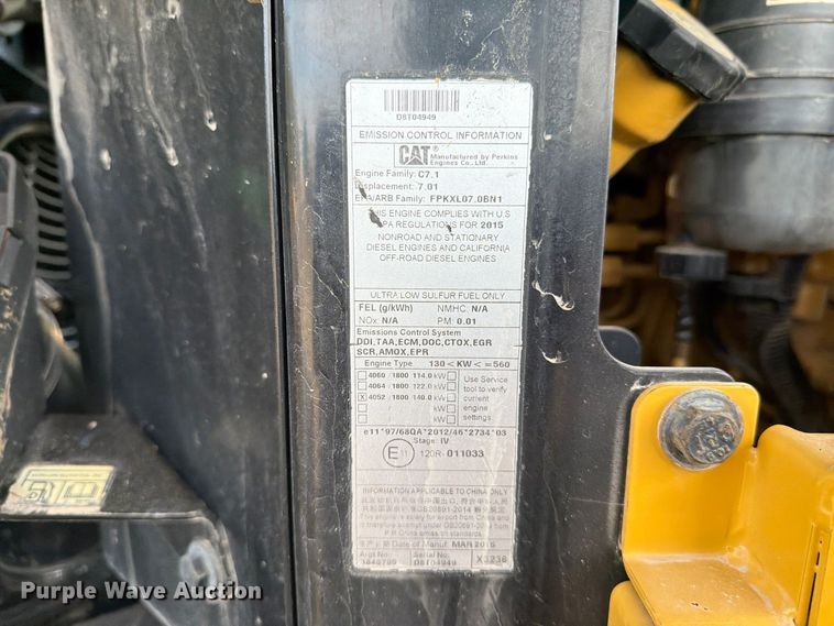 image for item FN3855 2015 Caterpillar 938M wheel loader