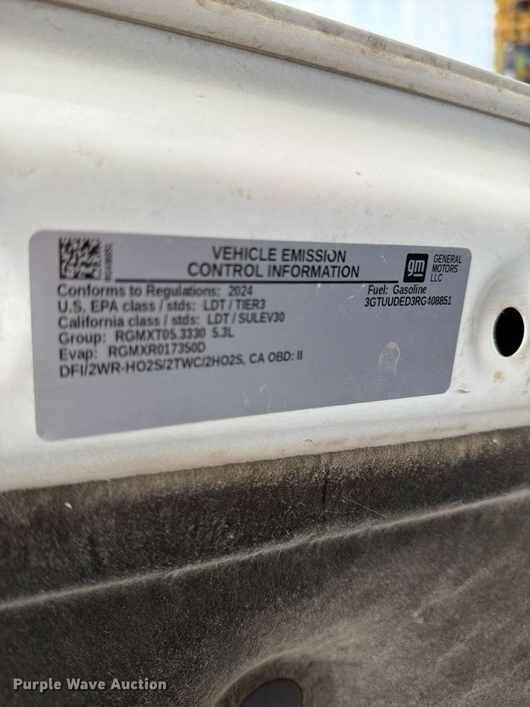 image for item FN3860 2024 GMC Sierra 1500 4X4 Crew Cab pickup truck
