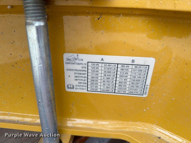 image for item FN3878 Caterpillar D6 dozer drawbar