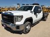2021 GMC Sierra 3500HD 4X4 Crew Cab flatbed pickup truck