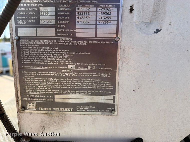 image for item DT3045 2013 Kenworth T370 digger derrick truck