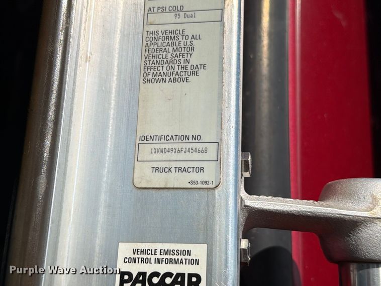image for item EW8894 2015 Kenworth W900 semi truck