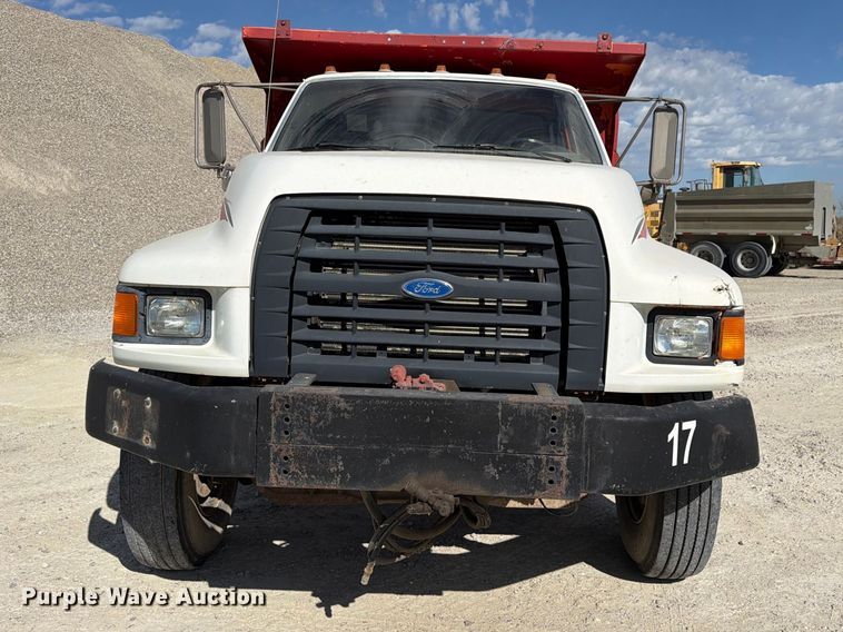 image for item EX1054 1995 Ford F800 dump truck