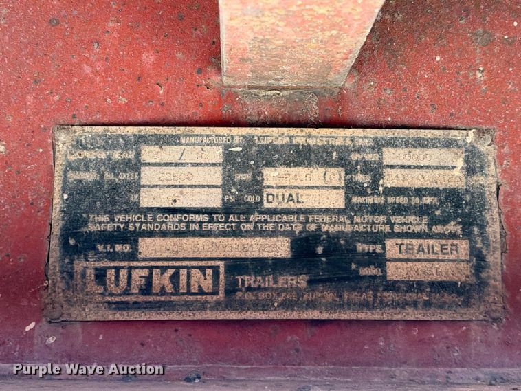 image for item FB8384 1997 Lufkin RM-ST flatbed trailer