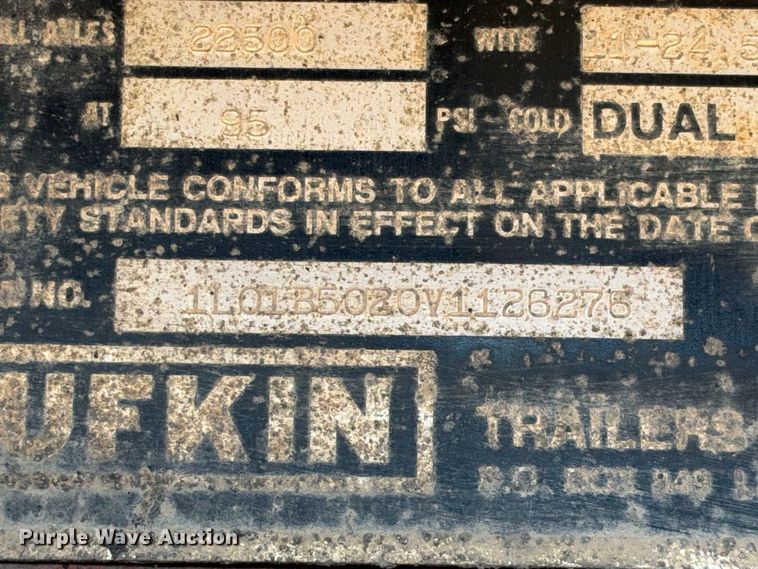 image for item FB8387 1997 Lufkin RM-ST flatbed trailer