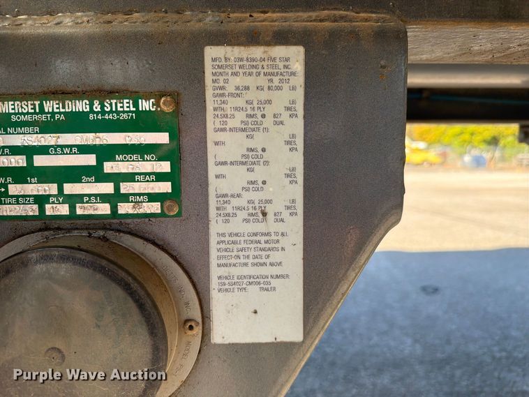 image for item FC3409 2012 J&J IS9 tank trailer