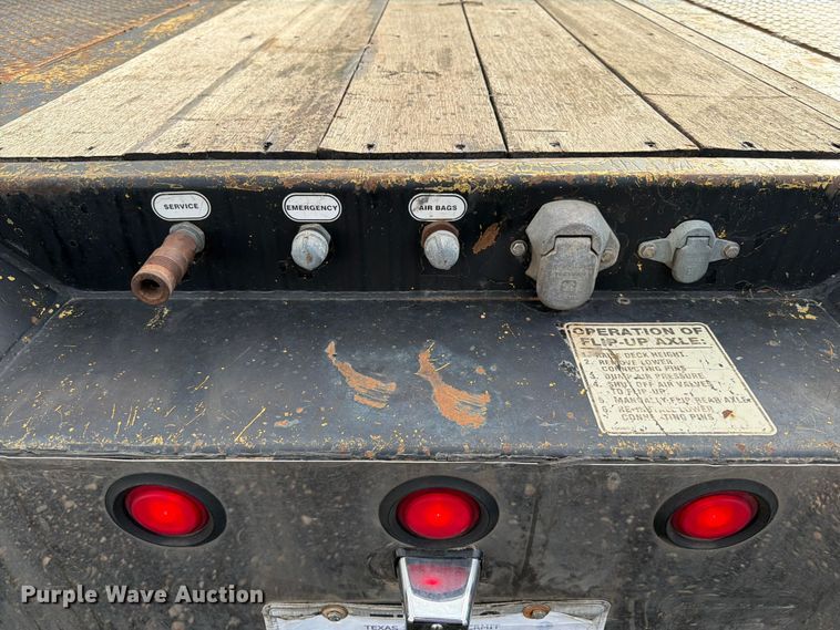 image for item FI0438 2012 BWS lowboy equipment trailer
