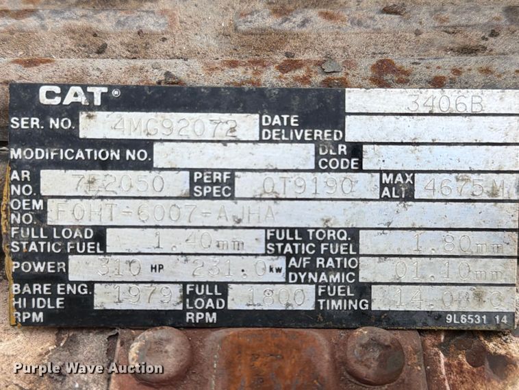 image for item FK4198 1990 Ford L9000 semi truck