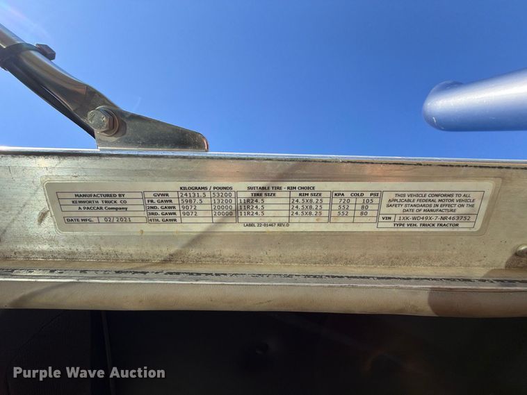 image for item FK5291 2022 Kenworth W900 semi truck