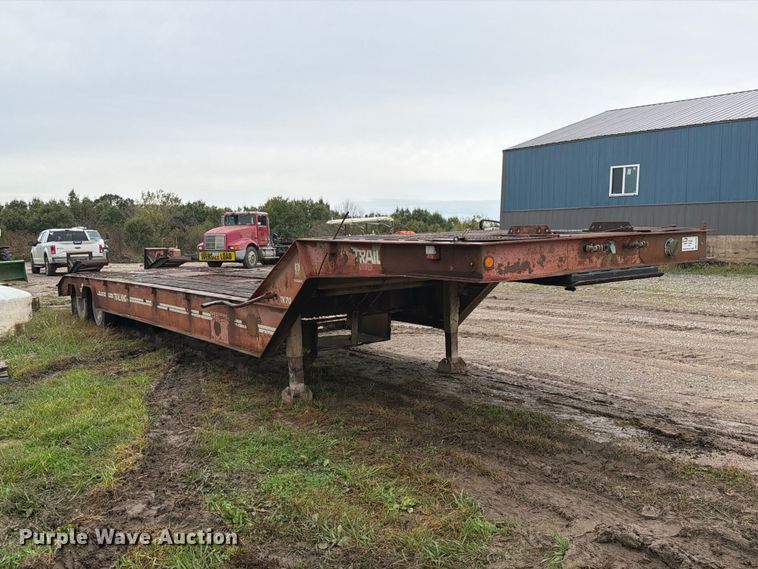 image for item FM6540 1985 Trail King TK70 drop deck equipment trailer