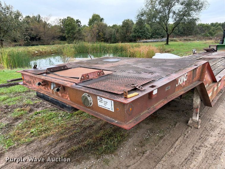 image for item FM6540 1985 Trail King TK70 drop deck equipment trailer