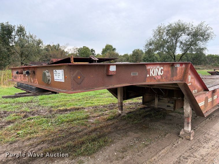 image for item FM6540 1985 Trail King TK70 drop deck equipment trailer