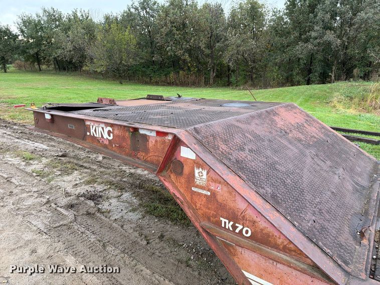 image for item FM6540 1985 Trail King TK70 drop deck equipment trailer