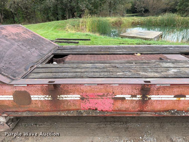 image for item FM6540 1985 Trail King TK70 drop deck equipment trailer