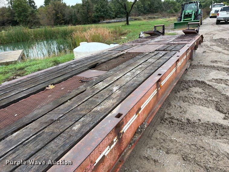 image for item FM6540 1985 Trail King TK70 drop deck equipment trailer