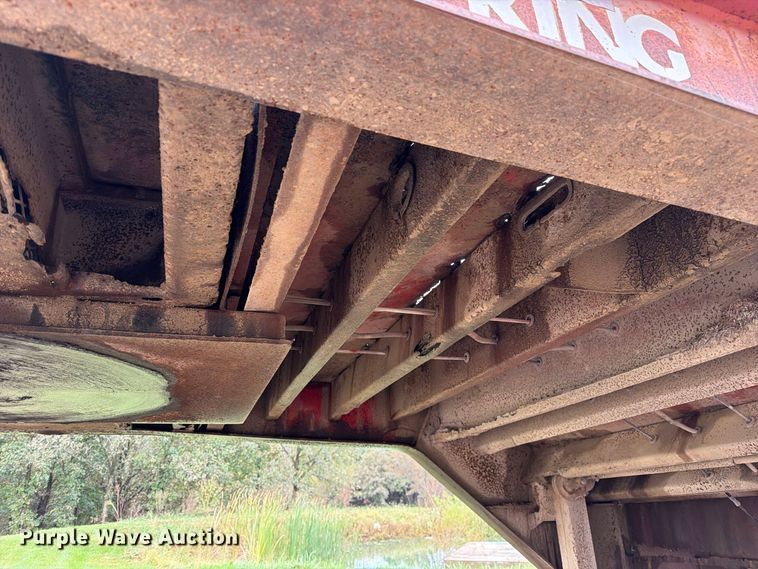 image for item FM6540 1985 Trail King TK70 drop deck equipment trailer