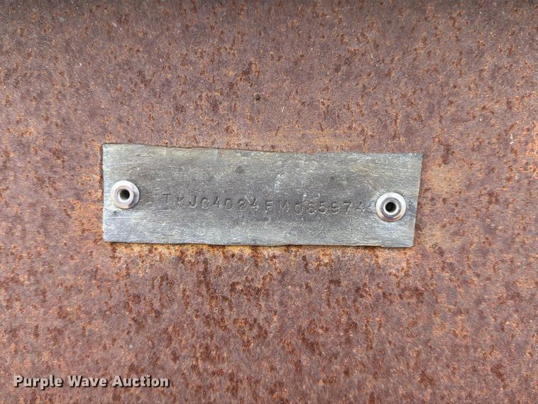 image for item FM6540 1985 Trail King TK70 drop deck equipment trailer