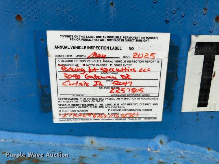 image for item FP3029 1997 Trail King drop deck trailer