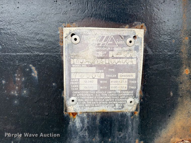 image for item FP4071 1990 Hercules-Ajax container trailer