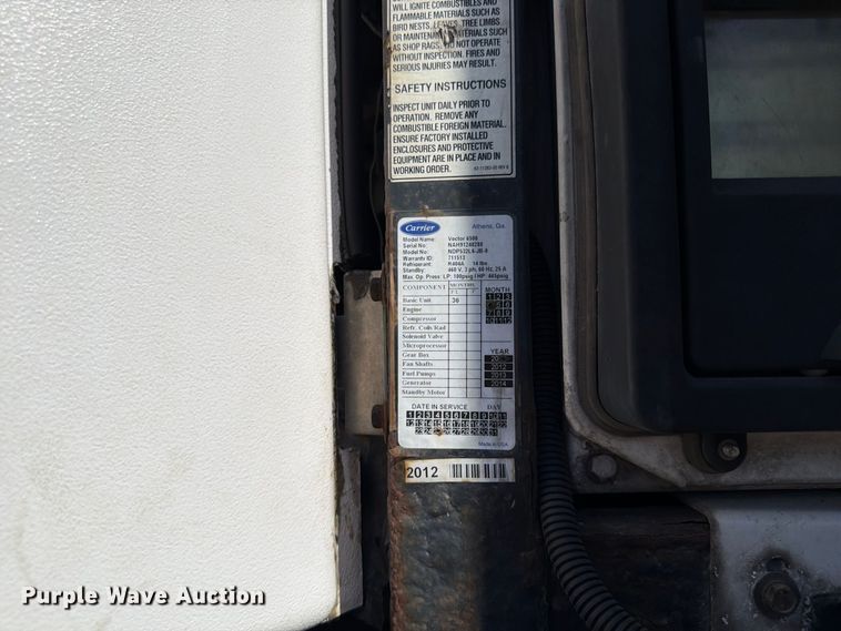 image for item FP4077 2012 Utility VS2RA refrigerated van trailer