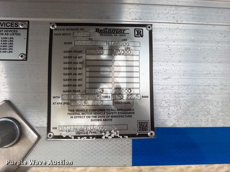 image for item FU1052 2023 Reitnouer Inc. flatbed trailer
