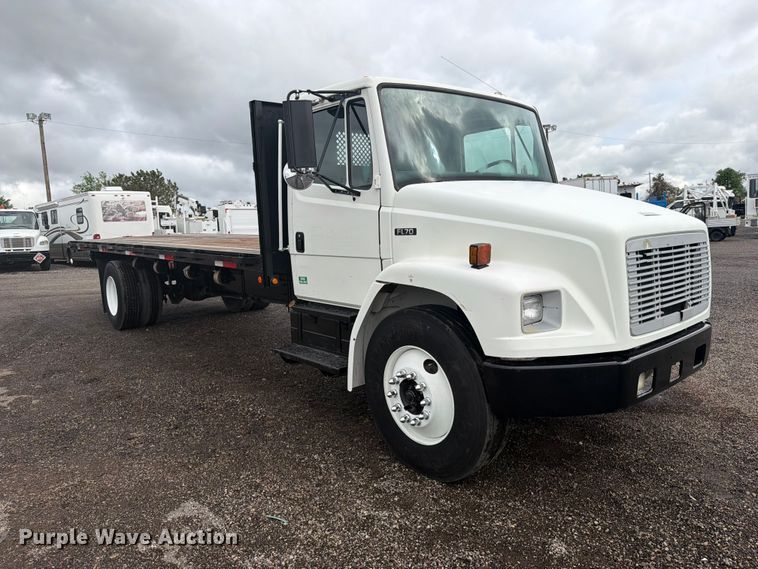 image for item FW3527 2004 Freightliner FL70 flatbed truck