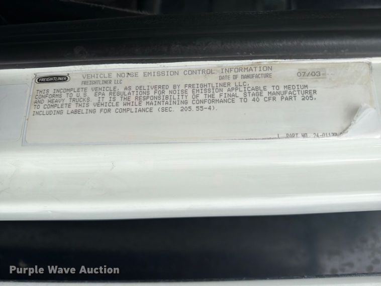image for item FW3527 2004 Freightliner FL70 flatbed truck