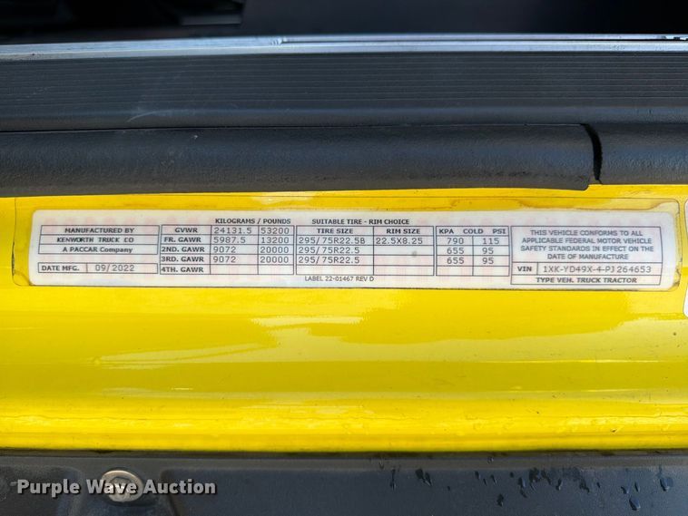 image for item YA2929 2023 Kenworth T680 semi truck
