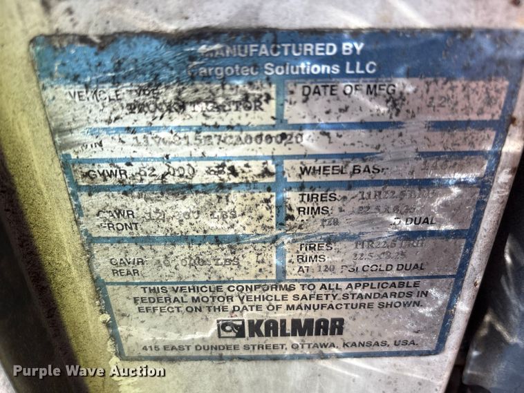 image for item YA5046 2012 Kalmar Ottawa yard truck