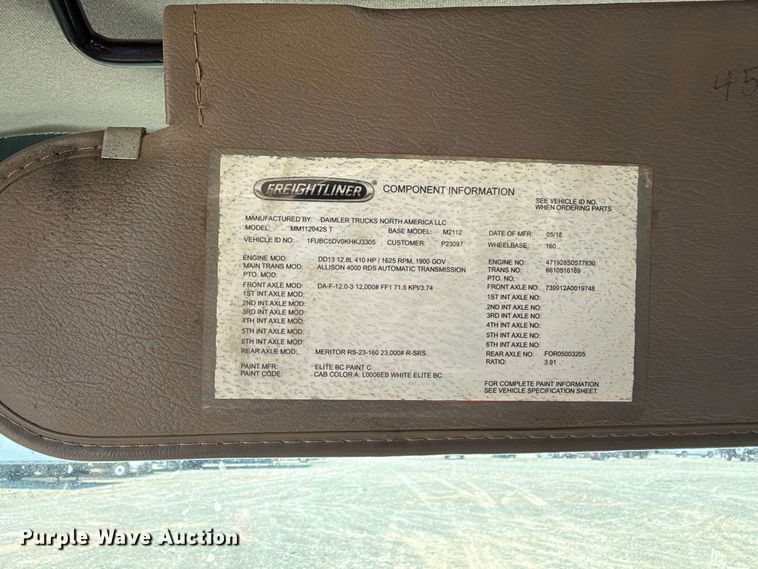 image for item YA5219 2019 Freightliner Business Class M2 semi truck