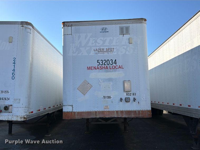 image for item YA5326 2004 Hyundai V12530152-AJS dry van trailer