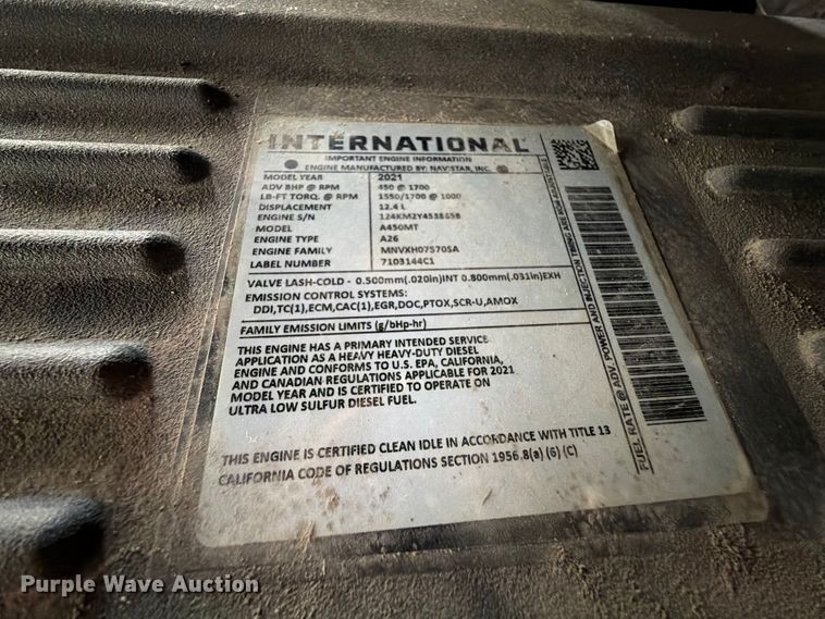 image for item YA5409 2023 International LT625 semi truck