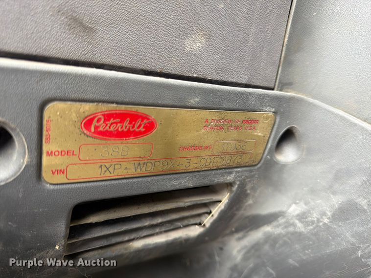 image for item DT3076 2012 Peterbilt 388 dump truck