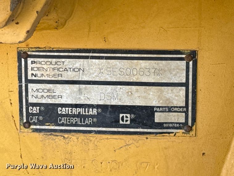 image for item DT6739 1998 Caterpillar D5M XL dozer