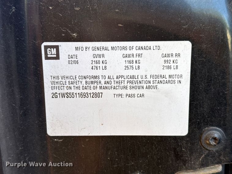 image for item DT6743 2006 Chevrolet Impala 