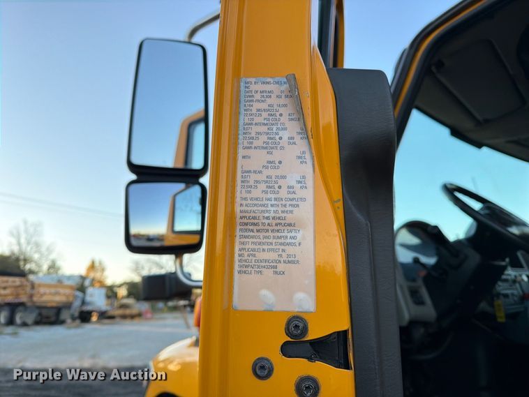 image for item DZ4945 2014 International 7500 dump truck