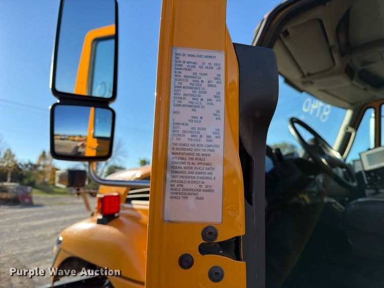 image for item DZ4946 2013 International 7500 dump truck