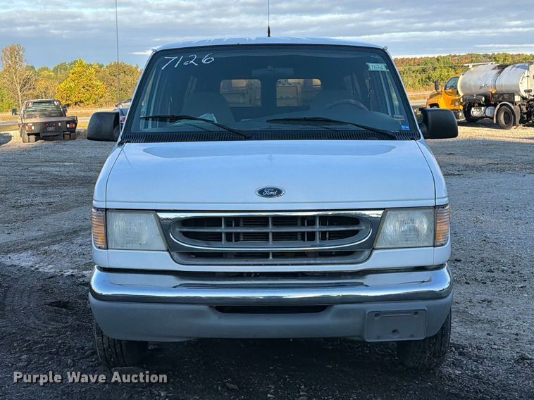 image for item DZ4949 1999 Ford  E350 Super Duty XLT utility van and falling weight deflectometer trailer